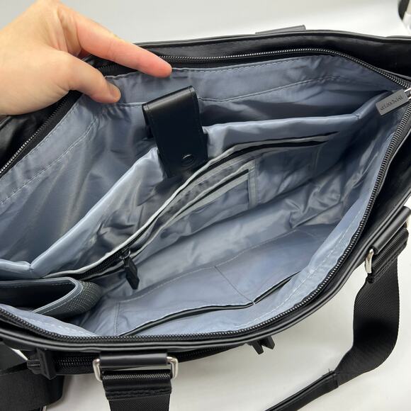 IHKWIP Cargo Catchall Tote with One Crossbody Strap Metallic Black - Picture 2 of 11